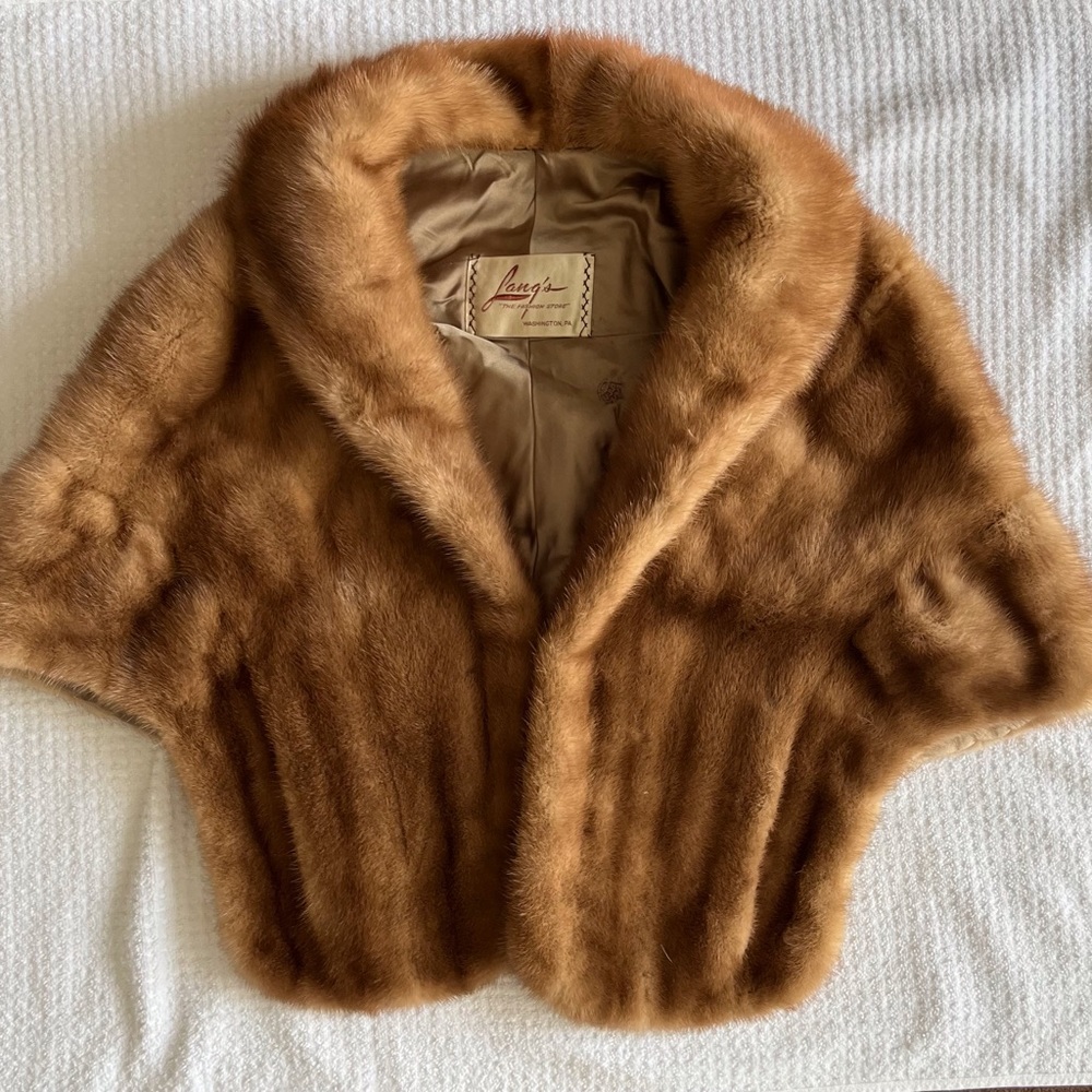 Vintage Mink Stole, Cape